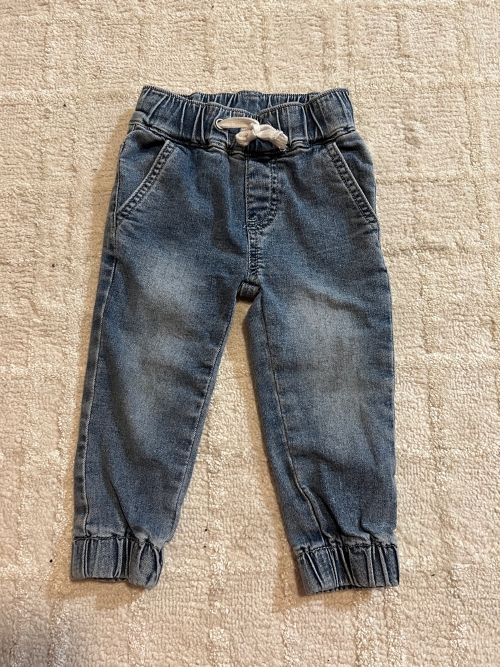 Little Bipsy Denim Jogger Pants - Blue